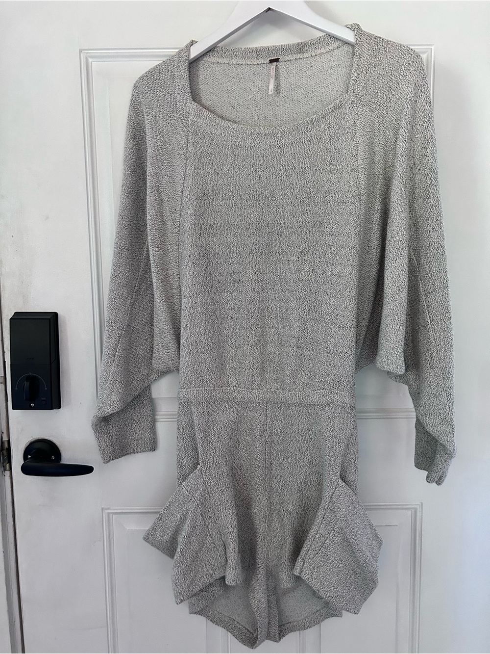 Free People Light Gray Knit Romper